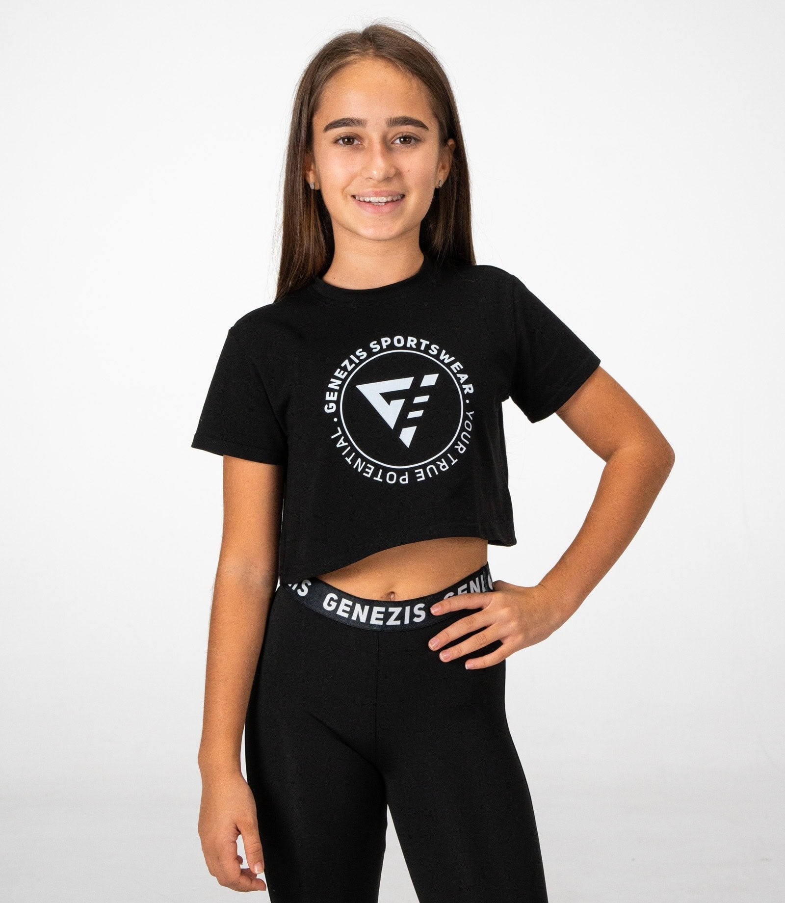 Tricou juniori crop "Legacy"