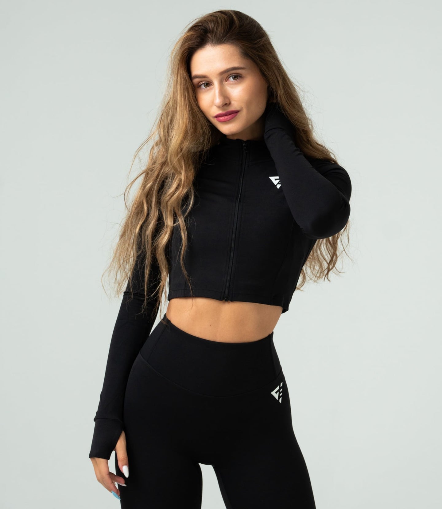 Hanorac crop-top pentru femei „Active“