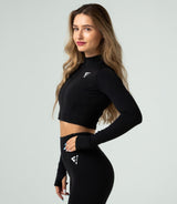 Hanorac crop-top pentru femei „Active“
