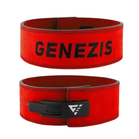 10mm Centură fitness "GENEZIS" (Lever Belt), rosu