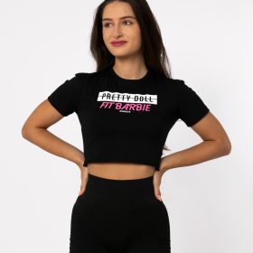 Tricou de femei "Fit Barbie", negru