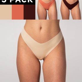 3 PACK Tanga pentru femei, standard