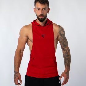 Tricou bărbați cu glugă "Extreme", roșu