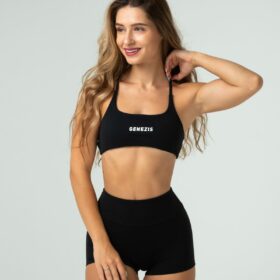 Bustiera sport pentru femei "Juicy", negru