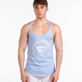 Maiou fitness "Stringer", albastru