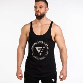 Maiou fitness "Stringer", negru