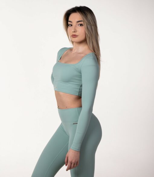 Crop-top "Fancy", mint - imagine 3