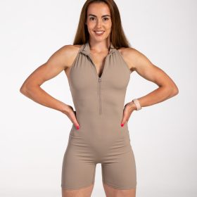 Jumpsuit short "Elevate", beige