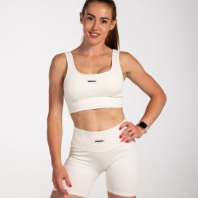 Bustiera sport "Luxe", ecru