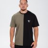 Tricou "Flex", black/khaki