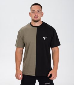 Tricou "Flex", black/khaki