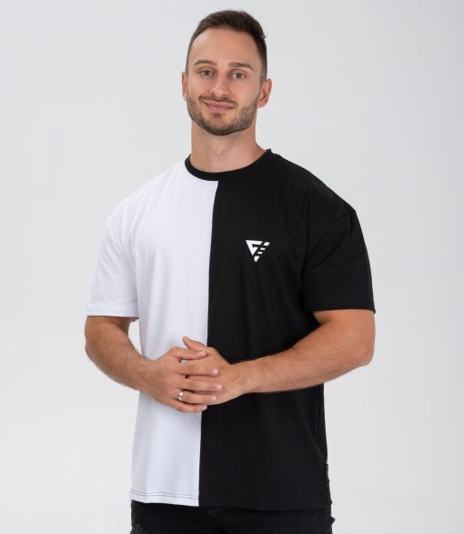 Tricou "Flex", black/white