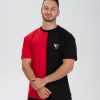 Tricou "Flex", black/red