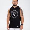 Maiou Hoodie Tank Top "Legacy", black