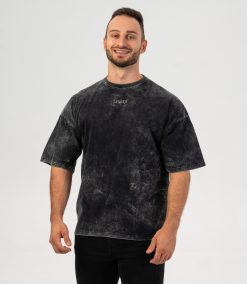 Tricou Oversize "Urban", washed onyx