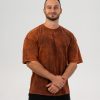 Tricou Oversize "Urban", washed brown