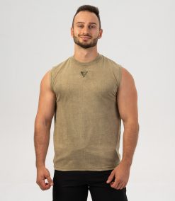 Maiou Tank Top "Breed", washed green