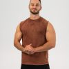 Maiou Tank Top "Breed", washed brown