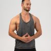 Maiou Stringer Tank Top "Heritage", washed onyx