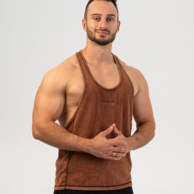 Maiou Stringer Tank Top "Heritage", washed brown