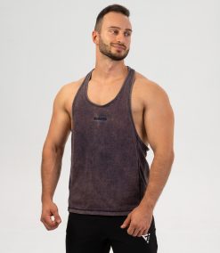 Maiou Stringer Tank Top "Heritage", washed blue