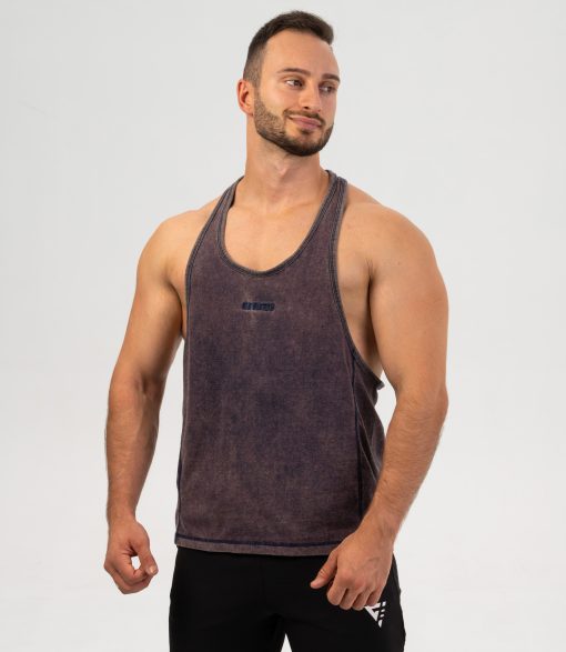 Maiou Stringer Tank Top "Heritage", washed blue