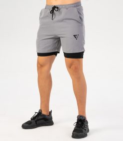 Pantaloni scurți pentru bărbați 2in1 "Limitless", grey