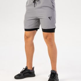 Pantaloni scurți pentru bărbați 2in1 "Limitless", grey