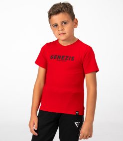 Tricou juniori "Genezis Crew", red