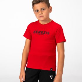 Tricou juniori "Genezis Crew", red