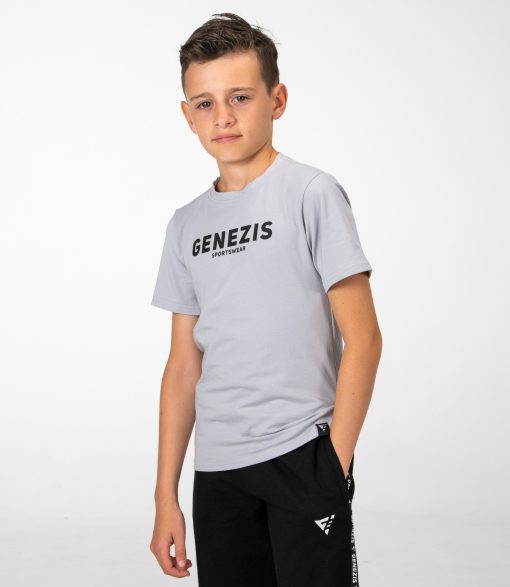 Tricou juniori "Genezis Crew", grey