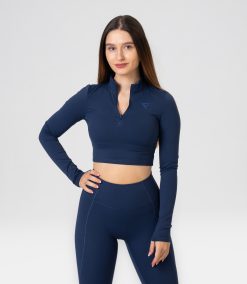 Top Crop "Zeal", dark blue