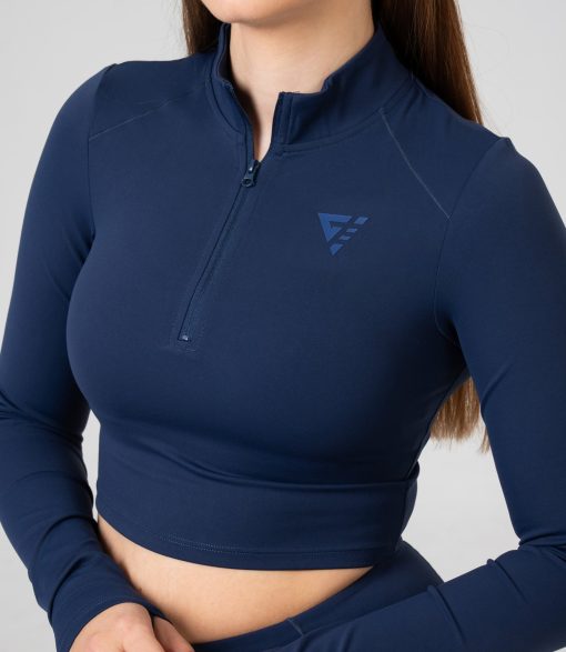 Top Crop "Zeal", dark blue - imagine 3