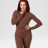 Jumpsuit fitness "Lush", brown