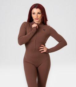 Jumpsuit fitness "Lush", brown