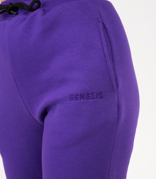 Pantaloni Jogger Unisex "Fluffy", purple - imagine 8