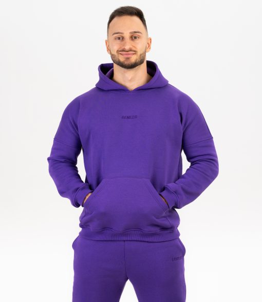 Hanorac Unisex "Fluffy", purple - imagine 3