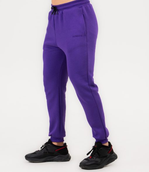 Pantaloni Jogger Unisex "Fluffy", purple - imagine 4