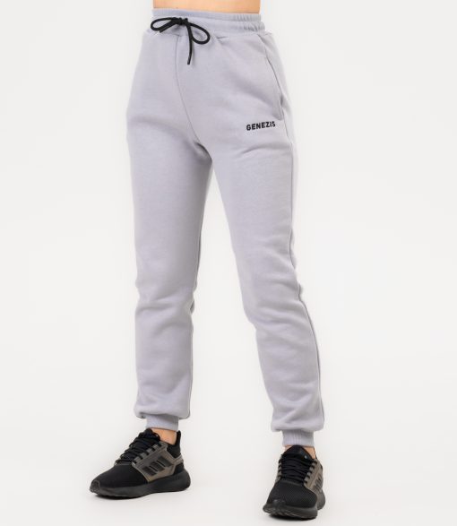 Pantaloni Jogger Unisex "Fluffy", gri - imagine 3