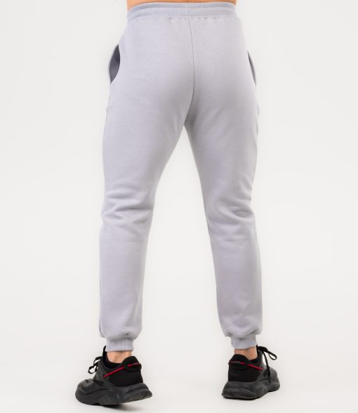 Pantaloni Jogger Unisex "Fluffy", gri - imagine 5