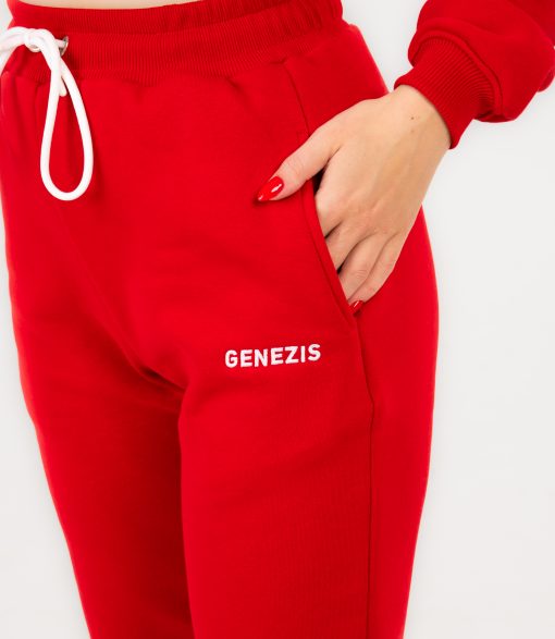 Pantaloni Jogger Unisex "Fluffy", red - imagine 8