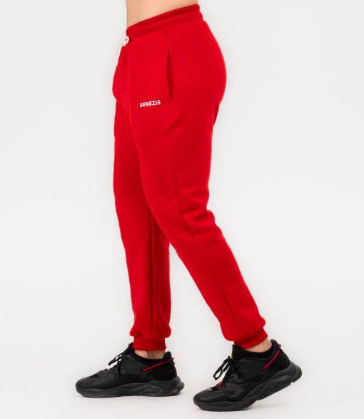 Pantaloni Jogger Unisex "Fluffy", red - imagine 4