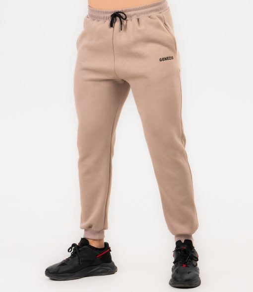 Pantaloni Jogger Unisex "Fluffy", cappuccino - imagine 3