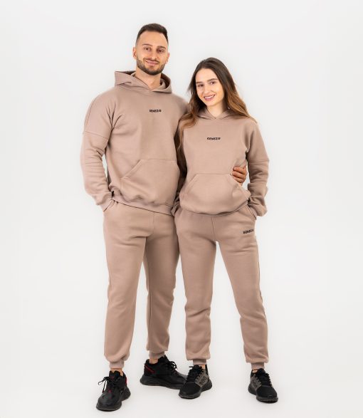 Hanorac Unisex "Fluffy", cappuccino - imagine 2