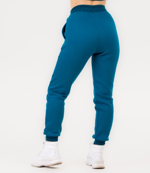 Pantaloni Jogger Unisex "Fluffy", petrol blue - imagine 7