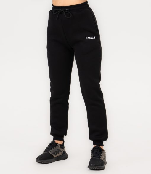 Pantaloni Jogger Unisex "Fluffy", negru - imagine 3