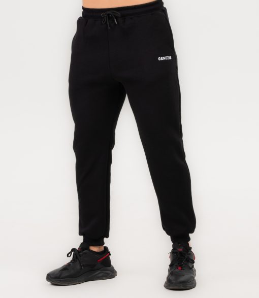 Pantaloni Jogger Unisex "Fluffy", negru