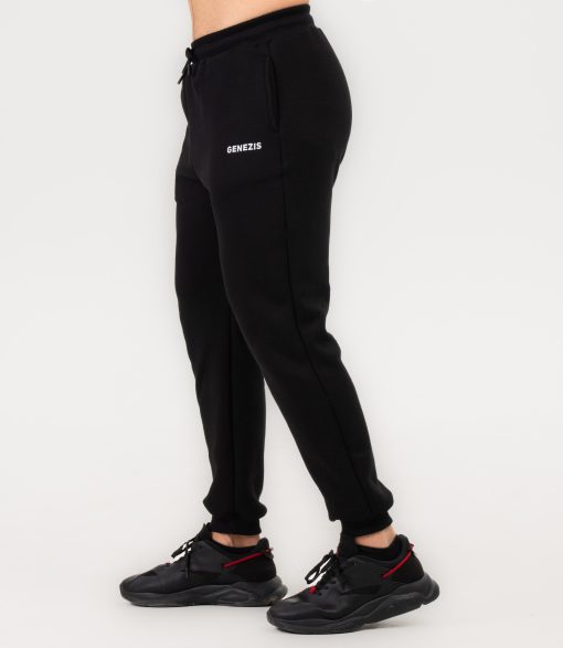 Pantaloni Jogger Unisex "Fluffy", negru - imagine 4