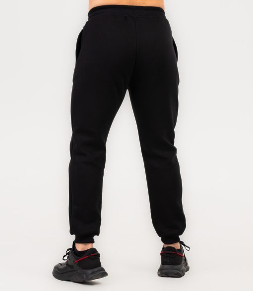 Pantaloni Jogger Unisex "Fluffy", negru - imagine 5